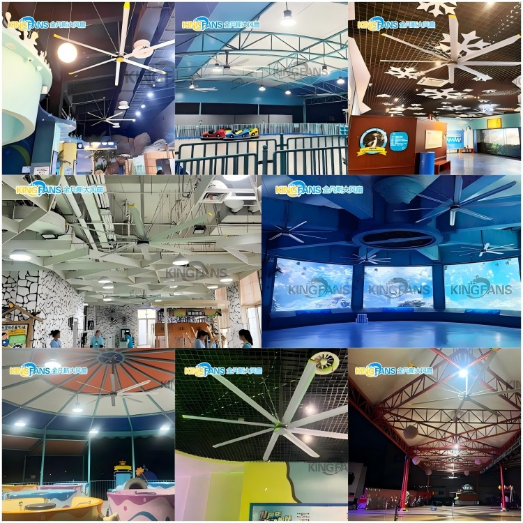 大型海洋公園選用金凡斯大風(fēng)扇